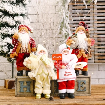 Santa Claus Figerine Kalėdų Dovana Nuolatinis Laikysena Namų Dekoro Santa Claus Vyras Lėlės, Papuošalai Kalėdinė Dekoracija