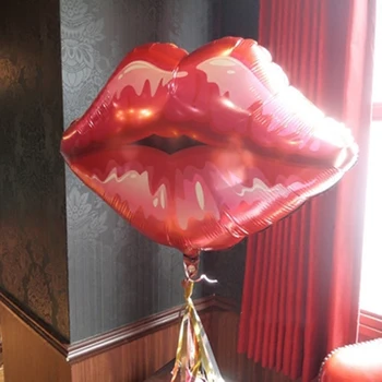 2021 Lūpų Helio Balionai Raudona Lūpų Balionas Valentino Dieną, Kiss Me Folija Balionas Vestuvių Dekoras