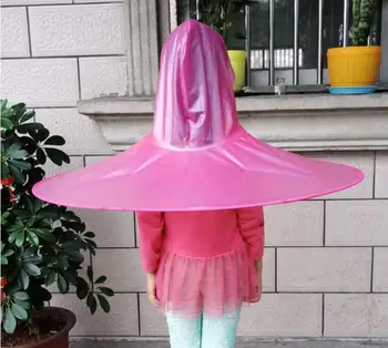Didmeninė vaikai dėvi skėtis-tipo, lietpalčiai, UFO sėdimos skėtis skėtis-stiliaus skėtis skrybėlę, nemokamas pristatymas