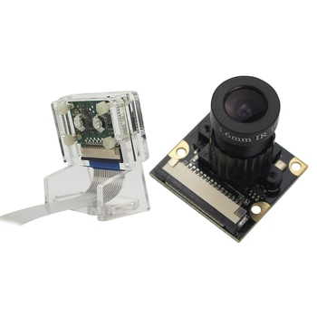Ov5647 Mini Kamera Akrilo Savininkas Skaidriai Kameros Laikiklis, Aviečių Pi 3 vaizdo Kameros ir Aviečių Pi 3B+ 5Mp Megapikselių Arti