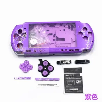 Skaidrus Atveju, PSP 3000 PSP3000 Žaidimų Konsolės Pakeitimo Pilnas Korpusas su Lukštais Padengti Atveju Su Mygtukų Rinkinys