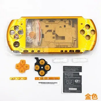Skaidrus Atveju, PSP 3000 PSP3000 Žaidimų Konsolės Pakeitimo Pilnas Korpusas su Lukštais Padengti Atveju Su Mygtukų Rinkinys