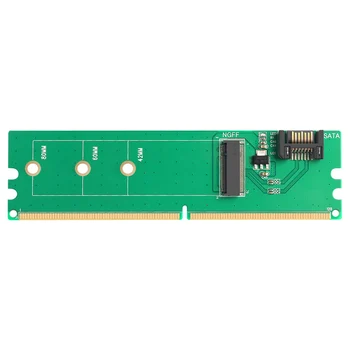 M. 2 Ngff SSD su SATA Adapteris DDR2/DDR3 RAM Varomas SATA iki 2 M. SSD NGFF B Klavišą Konverteris Kortelės Win 7/8/10