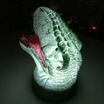 Kūrybos Švyti Spalvinga 3D Didelė Burna Dinozaurų Atmosferą Helovinas Žibintai Klaidingą Patapšnojo Šalis Tiekimo Šviesos Stalas Stalo lempa Dovana