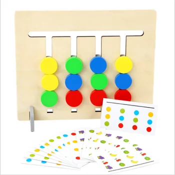 Keturių Spalvų Vaisių Loginis Žaidimas Shape Match Žaidimą Žaislai, Mediniai Kūdikių Koordinavimo Pažintinių Gebėjimų Mokymo Valdybos Vaikams, Žaislai Vaikas Dovanos