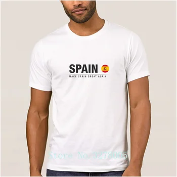 Rąstinio Solid Color Grafinis, Kad Ispanija Didžiosios Vėl vyriški Marškinėliai Firminių Saulės T-Shirt Vyras Suaugusiųjų, O Kaklo Marškinėlius Hip-Hop