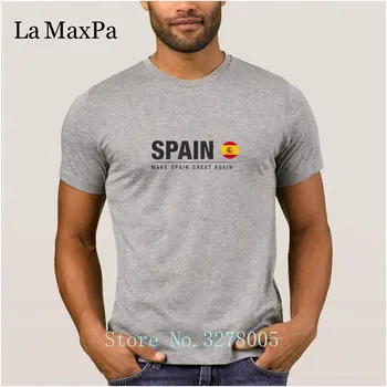 Rąstinio Solid Color Grafinis, Kad Ispanija Didžiosios Vėl vyriški Marškinėliai Firminių Saulės T-Shirt Vyras Suaugusiųjų, O Kaklo Marškinėlius Hip-Hop