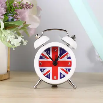 Sąjungos Vėliava Modelio Laikrodis Stalinis Laikrodis-Žadintuvas Naktiniai pažadinimo Prietaiso Mini Laikas Displayer Namų Bendrabučio Balta