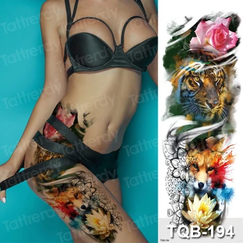 Atsparus vandeniui laikinos tatuiruotės rankovės didelės kojos, rankos sekso tatuiruotė moters kūno lipdukai bikini vasaros stiliaus mados riešo tatuiruotė didelis