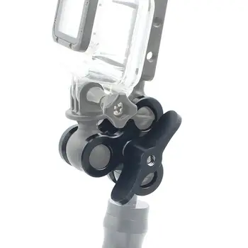Aliuminio CNC Fotoaparatas, Nardymo Kamuolys Rungtynių Žibintai Rankos Kamuolys Drugelis Įrašą Triguba Apkaba Mount Adapteris Gopro 5 6