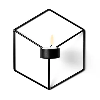 Naujas Mados Šiaurės Stiliaus 3D Geometrinis Žvakidė Metalinė Sienos Žvakių Laikiklis Sconce Namų Puošybai Amatų Puošyba, Dekoras SA70