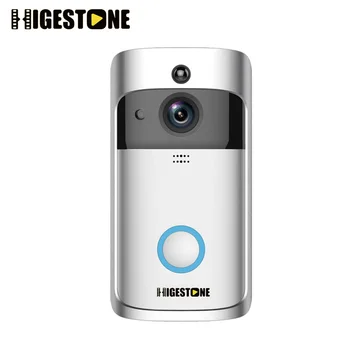 Higestone HD 720P Belaidžio Saugumo Doorbell Pažangų Vaizdo Domofonas Vaizdo Įrašymo Duris Telefono Naktinio Matymo Mobile APP Kontrolės