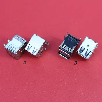ChengHaoRan 1Piece Dvigubai Dual USB 2.0 8 Pin Type A Female Jungtis Kabelio Adapterio Lizdas 