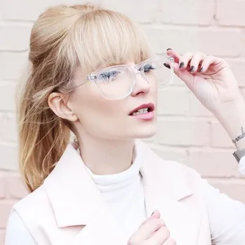 Mados Unisex Skaidrus Optiniai akinių rėmeliai plokščio veidrodžio nagų taures už vyrus moterys gali optikas