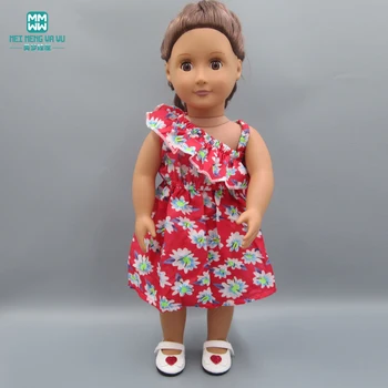 Lėlės drabužių 45cm Amerikos lėlės ir new born lėlės priedai raudona princesė dress china sijonas siųsti vaikų dovanų