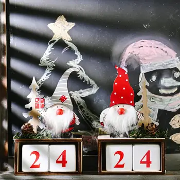 Kalėdų Švedijos Gnome Lėlės Raudonojo Vyno, Šampano Butelio Dangtelį Snaigės Festivalis Šalies Stalo Dekoro Kalėdinė Dekoracija