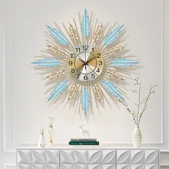 Creative 3D Sieninis Laikrodis Kambarį Apdaila Elektroninių Kvarcinis Laikrodis Geležies Namų Dekoro Sienos Ornamentu Modernus Dizainas