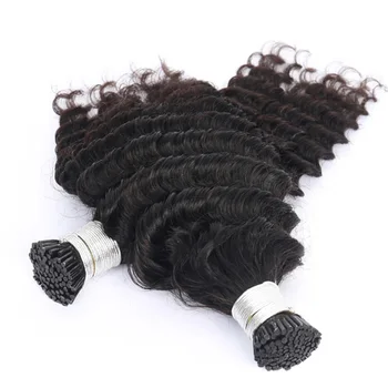 Giliai Banga aš Patarimas Microlinks Žmogaus Plaukų priauginimas Už juodaodžių Moterų Indijos Remy Plaukų, aš Patarimas Plaukų Spalva Juoda 27#/99j Raudona Plėtiniai