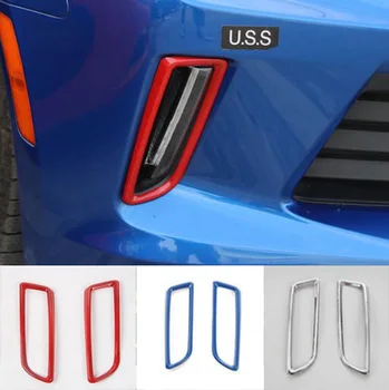 Naujausias Dieniniai Žibintai Padengti Bezel Žiedas Lizdo Eksterjero Apdailos ABS Chevrolet Camaro 2016 Iki Nemokamas Pristatymas