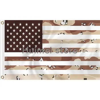 CUSTOM Line Amerikos JAV Vėliava 3x5 koja Žvaigždės ir Juostelės iš Žalvario Grommets Kamufliažas apdailos vėliavos banner