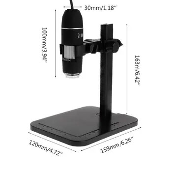 1600X 8LED USB Skaitmeninis Mikroskopas su didinamasis stiklas, Kameros Endoskopą su Valdovas Laikiklis