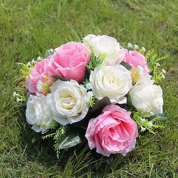Dirbtinių rožių žiedų su 50 cm/20