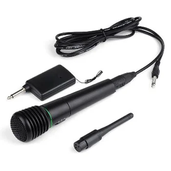 Profesinės Wireless/Wired Nešiojamą Mikrofonų Sistema Universali Undirectional Handheld Microphone Mic Imtuvo Sistema Dainuoti