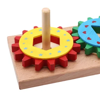 Karšto Pardavimo Geometrinis Surenkant Blokus Spalvinga Rūšiavimo Lenta Blokų, Maži Vaikai Ankstyvojo Ugdymo Medienos Bloko Žaislai Ratų Pavara