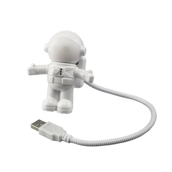 Astronautas naktį šviesos astronautas usb led reguliuojamas Mielas naktinė lempa Vaikai Naujovė Knygos Skaitymo Lemputės Protingas 3D Lempos dropshipping