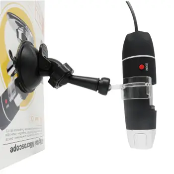 2-in-1 USB Portable Mikroskopu 8 Led 1600X Skaitmeninių Elektroninių Aptikimo didinamasis stiklas Elektroninių Stereo Pincetu Didinimo