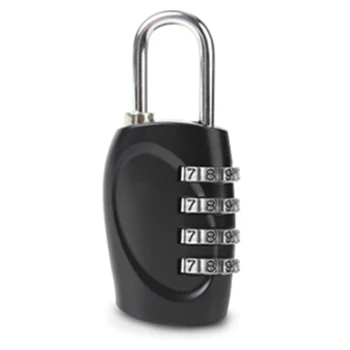 1pc 4 Dial Skaitmenų Slaptažodį Užraktas Derinys Lagaminą Bagažo Metalo Kodą, Slaptažodį Lock Spynos