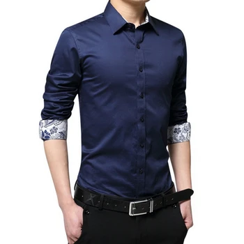 2019 Naujas Mados Camisa Masculina Ilgomis Rankovėmis Marškinėliai Vyrams Korėjos Plonas Dizainas Oficialų Atsitiktinis Vyras Kietas Marškinėliai
