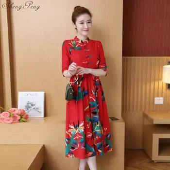 2018 m. vasaros kinų tradicinė suknelė moterims kinų suknelė qipao pusėje ritininės cheongsam kinų stiliaus modernus rytietiškas suknelės Q463