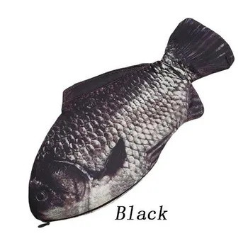 Karpis Pen Maišelį Realus Žuvies Formos makiažo Dėklas Pen Pieštukų dėklas Su Užtrauktuku