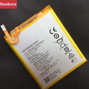 Runboss Originalus HB396481EBC Realias galimybes 3000/3100mAh Baterija Huawei ASCEND Garbę 5A 5X Y6II G7 PLIUS G8 G8X Baterija