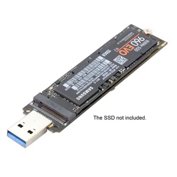 USB 3.0 2 M. NGFF Nvme M-key SSD Išorės PCBA Convetor Adapterio plokštę 