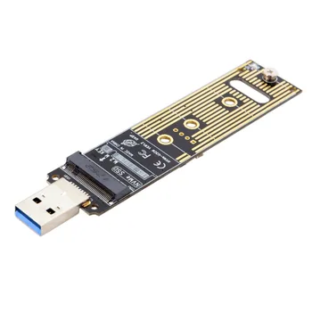 USB 3.0 2 M. NGFF Nvme M-key SSD Išorės PCBA Convetor Adapterio plokštę 