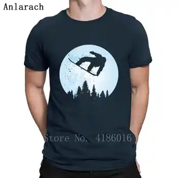 Snieglenčių Bigfoot Slidinėjimo Juokinga Sasquatch Slidinėjimas Marškinėliai Pritaikyti Orui Crazy Originalus Įprastos Medvilnės S-4XL Marškinėliai