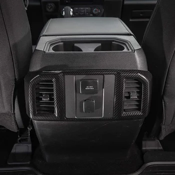 ABS Anglies Pluošto Tekstūra Galinės Oro kondicionavimo Angos Ventiliacijos Apima Apdaila už Ford F150 2016-2020