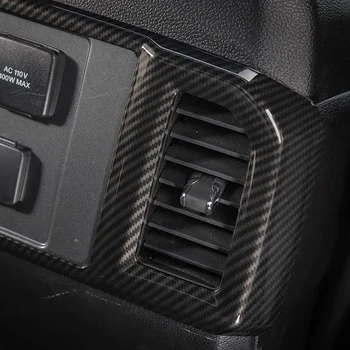ABS Anglies Pluošto Tekstūra Galinės Oro kondicionavimo Angos Ventiliacijos Apima Apdaila už Ford F150 2016-2020