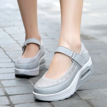 Vasaros mados storio-soled moterų batų kvėpuojantis moteriški laisvalaikio bateliai patogūs moteriški bateliai