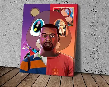 Kanye West Plakato Meno Tapybos Drobės Abstraktaus Meno Plakatas Spausdinimo Aliejaus Tapybai Miegamasis Hotel Sienos Meno Tapybos Nuotraukas 5Y