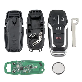 Automobilio Smart Remote Key 4 Mygtuką 315Mhz už-2017 Ford M3N-A2C31243800