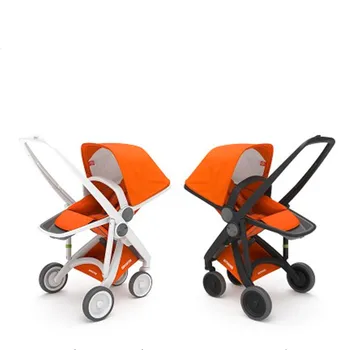 Kūdikio vežimėlis su dideliu peizažai, lengvo lyginimo, seatable ir sėdima dvipusis baby sport