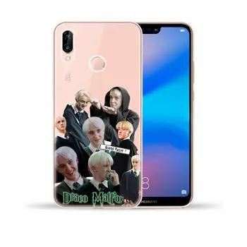 Juokinga Draco Malfoy Silikoninis Telefono dėklas, Skirtas Huawei 30 P10 P20 P40 Lite E Pro Y5 Y6 Y9 2018 2019 Minkštos TPU Padengti Coque