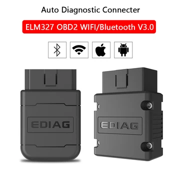 ELM327 OBD2 Wi-fi/Bluetooth V3.0 Automobilio Kodu Skaitytuvas Multi-kalbos Automobilių Diagnostikos Įrankį, skirtą Android/IOS Auto Scanner ELM327 OBD2