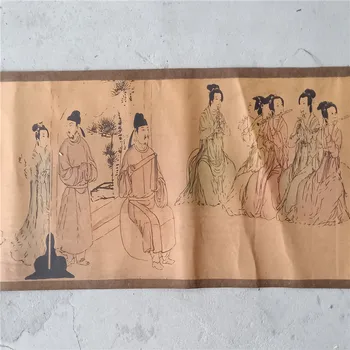 Senovinė tradicinė Kinų tapyba, paveikslas, tapyba ilgai pažymėkite tapyba (banketų nuotraukos) kambarį apdaila pažymėkite
