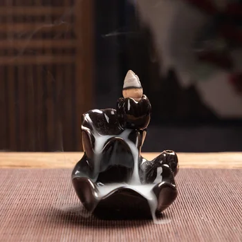 Keramikos Moliuskui Smilkalų Degiklis Krioklys Lotus lapų Rankdarbių Smilkalų Laikiklis
