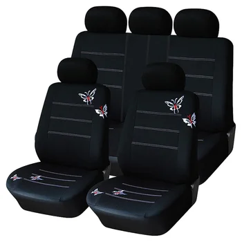 Visiška linų pluošto automobilių sėdynės padengti automobilių sėdynės apima audi a6 c5 c6 c7 4f allroad avant q3 q5 q7