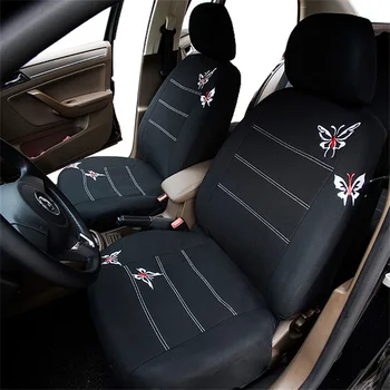Visiška linų pluošto automobilių sėdynės padengti automobilių sėdynės apima audi a6 c5 c6 c7 4f allroad avant q3 q5 q7